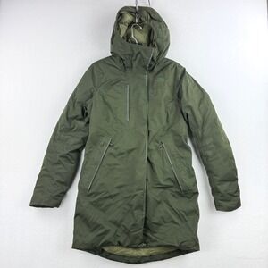 THE NORTH FACE Hooded 550 Down Parka SMALL Green Far Northern‎ Womens NF0A2TAK